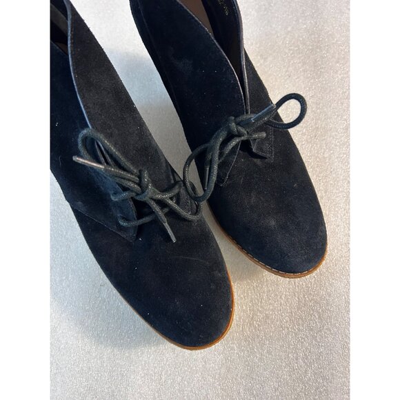 Cole Haan Halley Black Suede Wedge Ankle Booties Womens Size 9.5 B - Picture 5 of 5